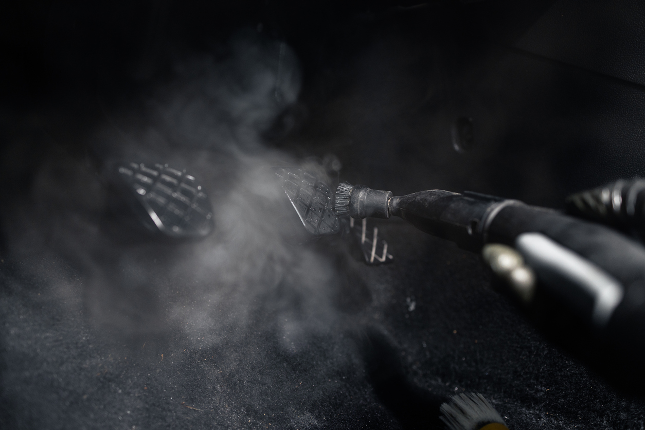 Steam Cleaning stock image