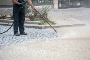 pressure washing business stock image